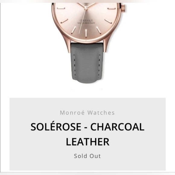 NWOT | Women\'s Monroe Watch | Rose Gold Face & Green Genuine Leather Watch